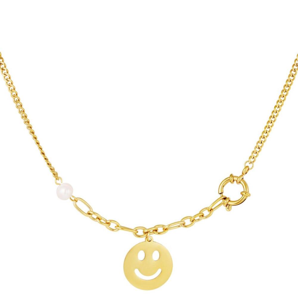 Stainless Steel Necklace Smiley Face Picture4