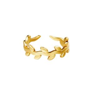 Stainless Steel Ring Laurel Wreath Adjustable h5 Picture3