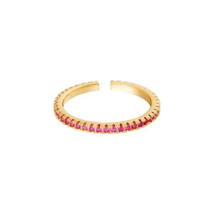 Anillo Ajustable Piedras Pequeñas h5 Imagen3