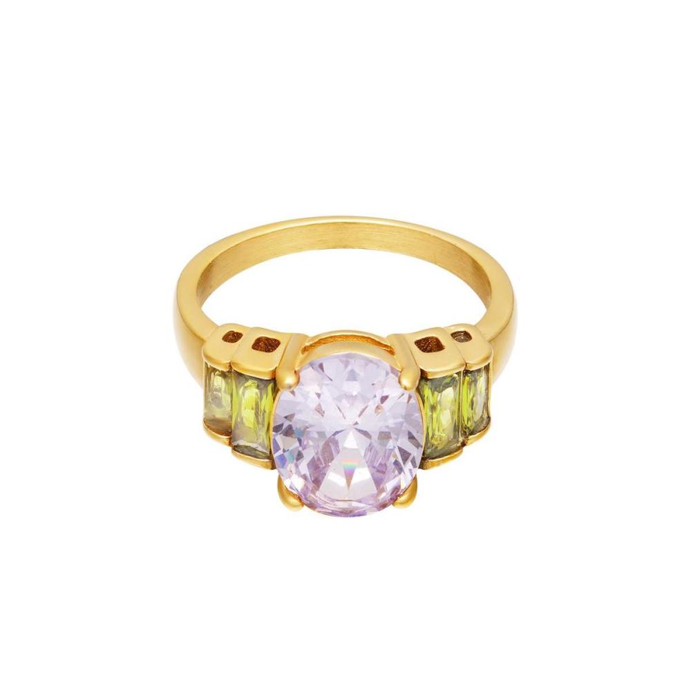 Statement Ring With Round Zircon Stone Picture4