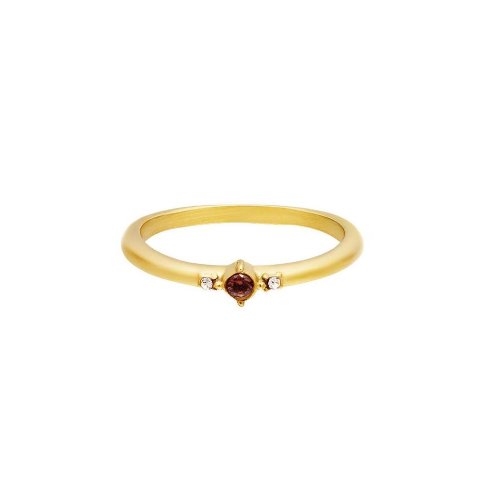 Stainless Steel Ring With Tiny Zircon Stones Picture3