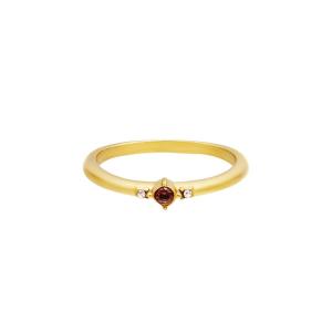 Stainless Steel Ring With Tiny Zircon Stones h5 Picture3