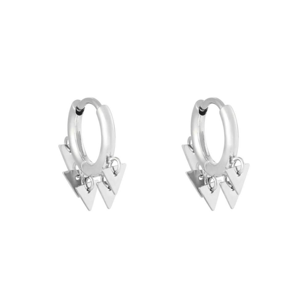 Earrings Floating Triangles Picture4