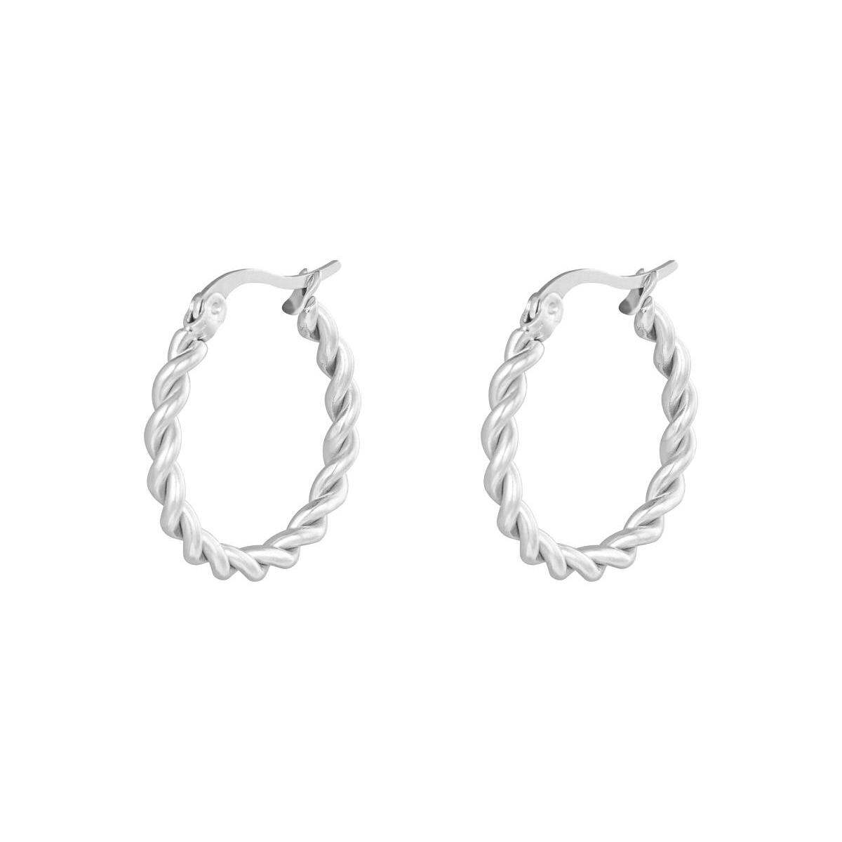 Earrings Hoops Twine 22 mm Picture2