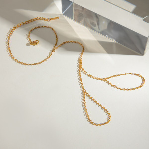 1 Piece Simple Series Hip-Pop/Rock Geometric Stainless Steel  Gold Plated Women Chain Bracelets h5 Picture2