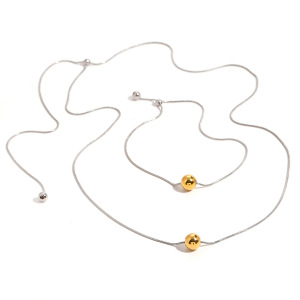 1 Piece Simple Series Simple Geometric Stainless Steel Gold Plated Women Pendant Necklaces h5 Picture5