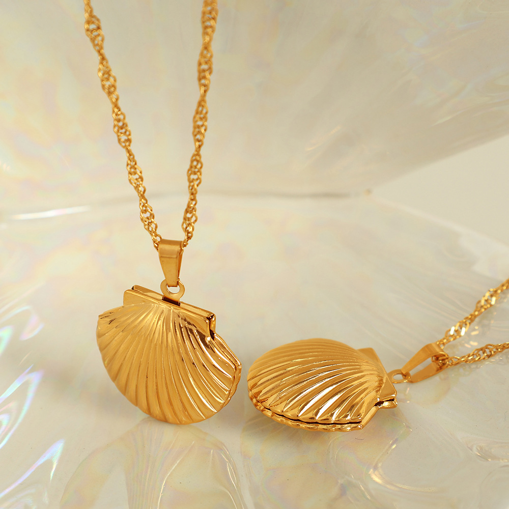 Collar Con Colgante De Tortuga De Acero Inoxidable Chapado En Oro De 18 Quilates Para Mujer, Serie Simple, 1 Pieza Imagen2