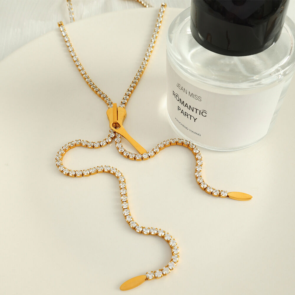 Collana in oro zircone XL173 