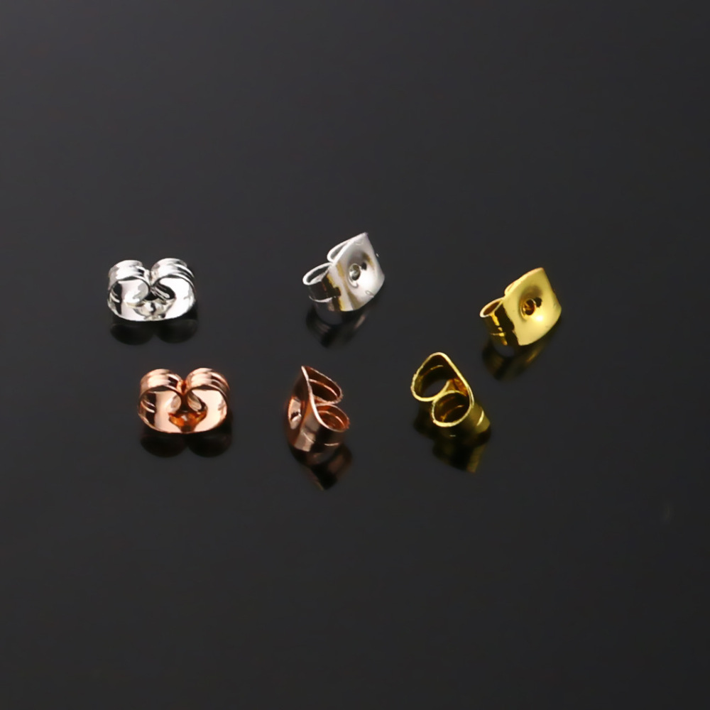 1 Piece Simple Series Daily Geometric Stainless Steel Waterproof Gold Color Women's Earring Stopper h5Picture3