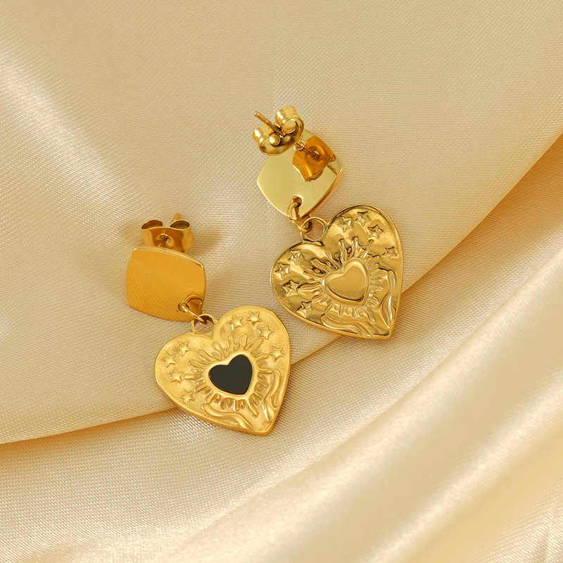 1 Pair Light Luxury Fashion All-Match Love Women's Pendant Earrings Picture4
