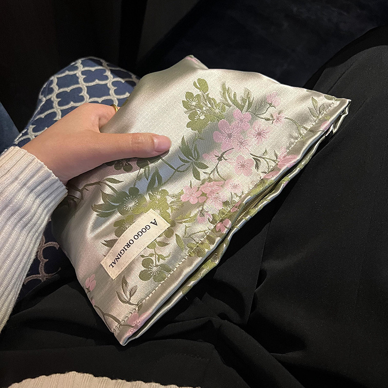 Bolso De Mujer De Poliéster Con Diseño Elegante De Flores, Serie Clásica, 1 Pieza Imagen3