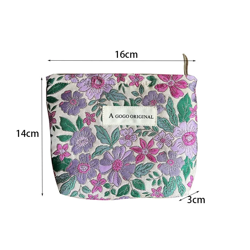 1 pezzo serie romantica borse da donna in tela con fiori naturali 