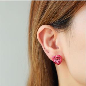 1 Pair Romantic Series Elegant Heart Alloy Women's Earrings Set h5 Picture4