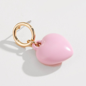 1 Piece Designable Series Sweet Color Of Macaron Heart Shape Alloy Women's Beaded Necklaces h5 Picture3
