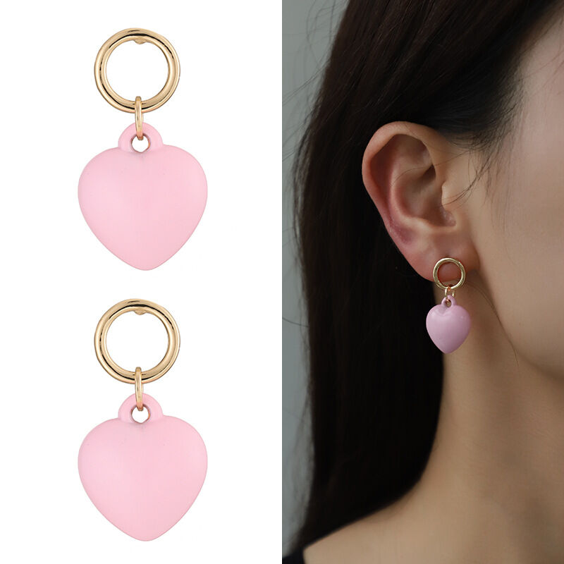 1 pezzo di collana di perline da donna in lega a forma di cuore dolce della serie romantica Immagine2