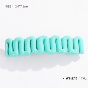 1 pezzo serie romantica fermagli per capelli da donna in resina di colore misto h5
