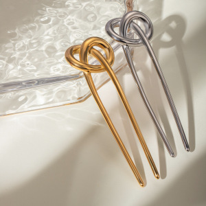 1 Piece Twisted Stainless Steel Twisted Hairpin h5 Picture4