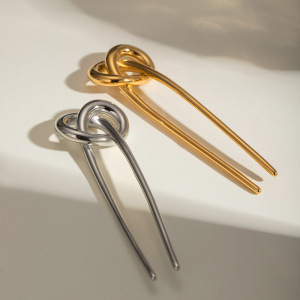 1 Piece Twisted Stainless Steel Twisted Hairpin h5 Picture2
