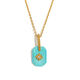 Acrylic Eight-Pointed Star Pendant Necklace-Gold-2 Picture2