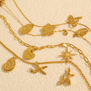 1 Piece Exquisite Series Charming Seashell Shape Diy Stainless Steel Waterproof Gold Color Women's Pendants h5 Picture3