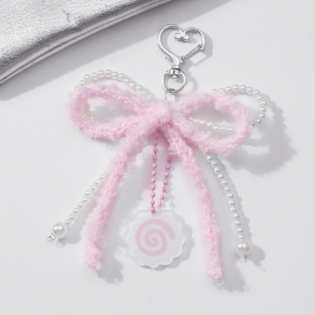 1 Stück Romantische Serie Süße Schleife Knoten Legierung Damen Tasche Charms