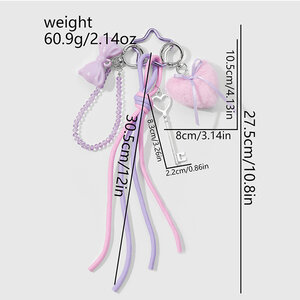 1 Piece Romantic Series Sweet Heart Alloy Women's Bag Charms h5 Picture2