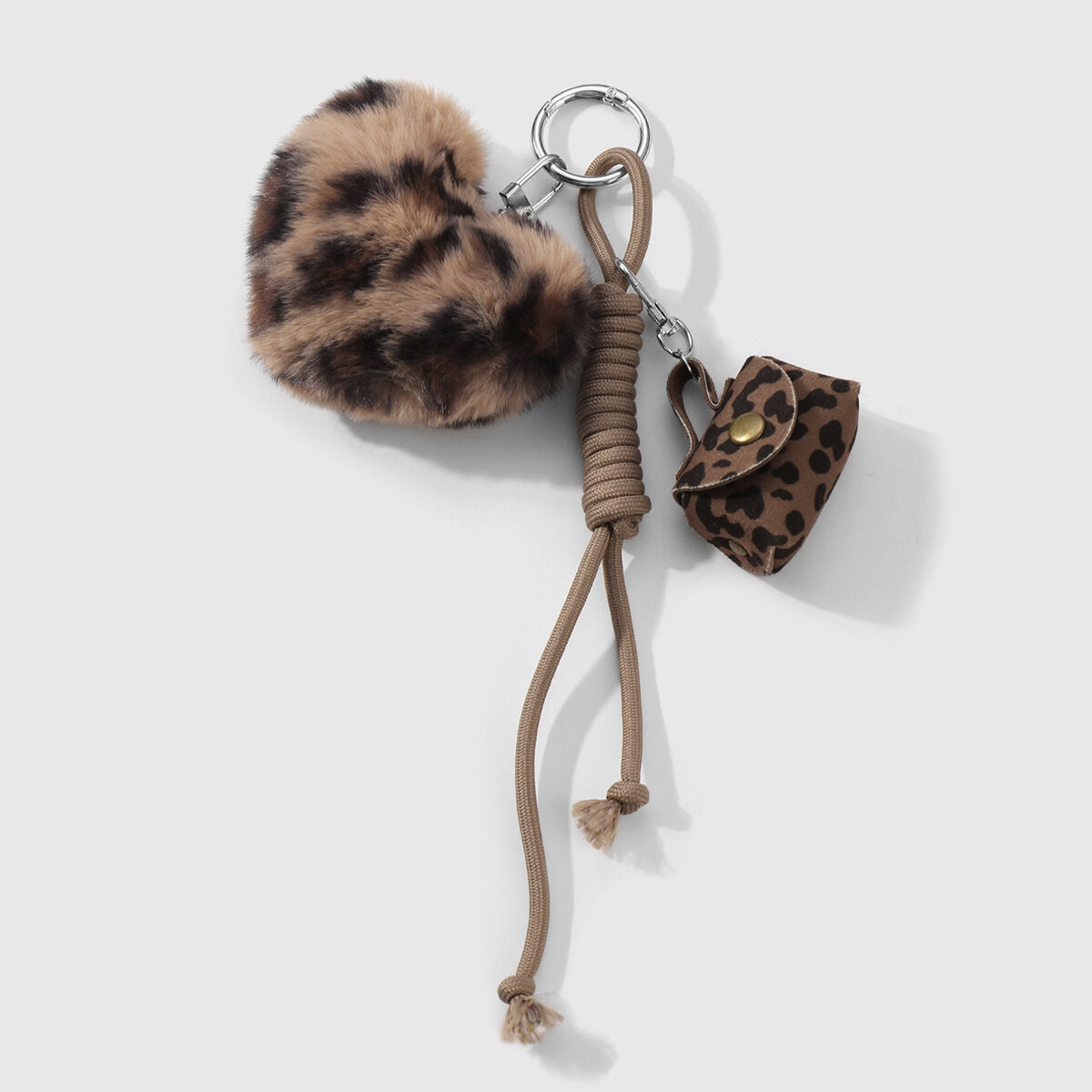 1 pezzo semplice serie retrò leopardo stampa lega borsa donna ciondoli h5 