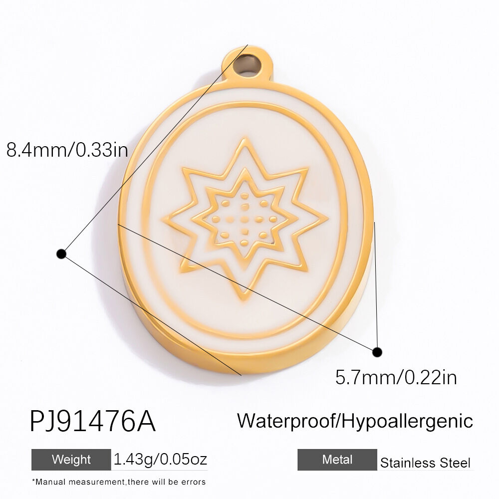 1 Piece Classic Series Retro Bow Knot Pattern Oil- Glazing Stainless Steel Waterproof Gold Color Women's Pendants 