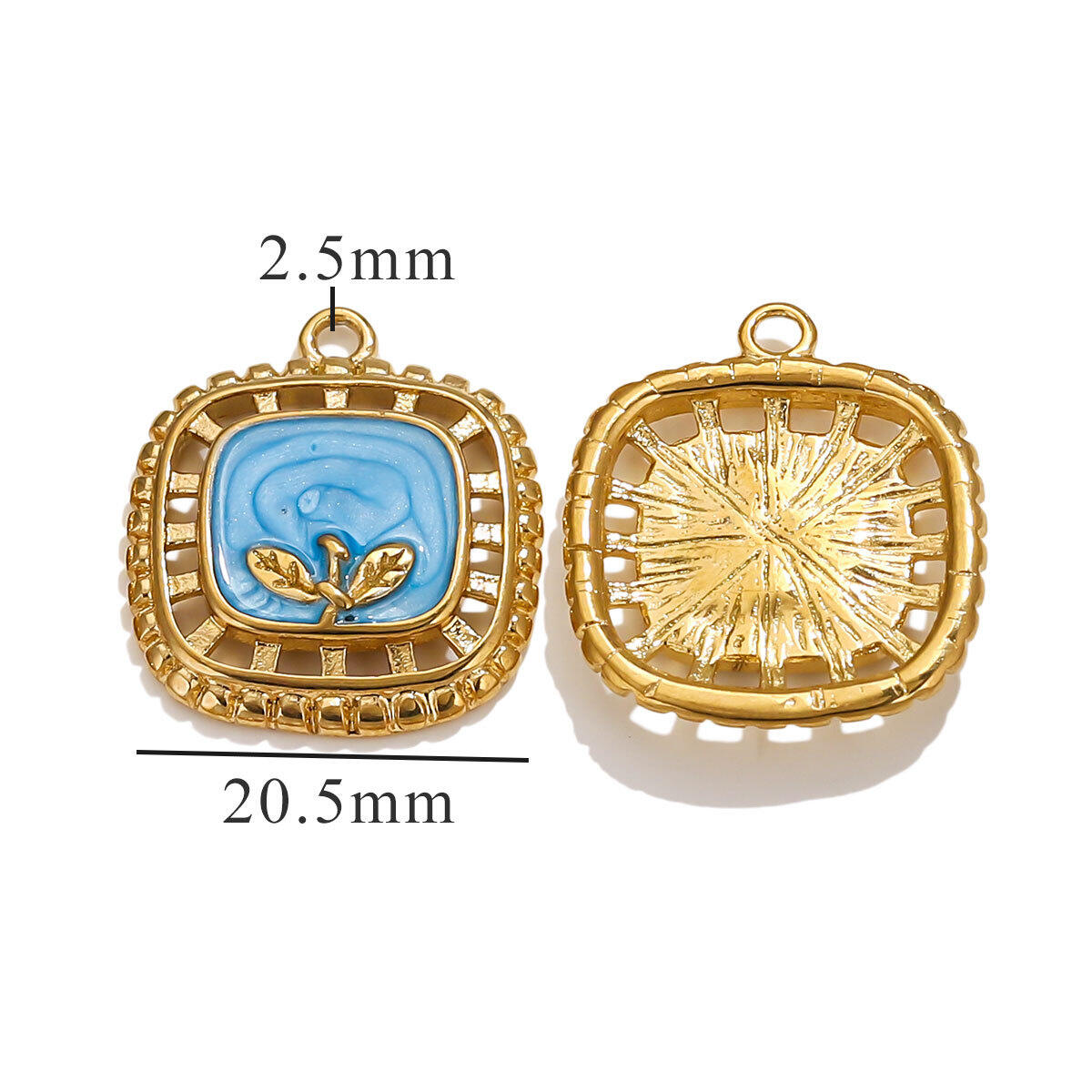 Hollow Flower Pendant-Blue Picture14