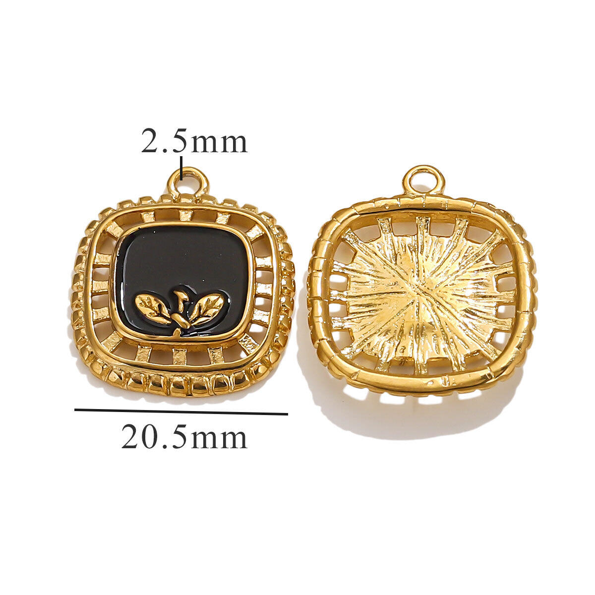 Hollow Flower Pendant - Black Picture15