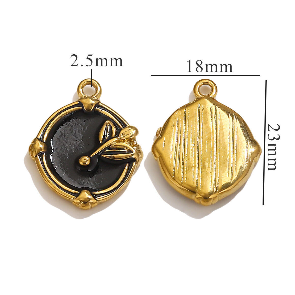 18X23 Oval Pendant - Black Picture10