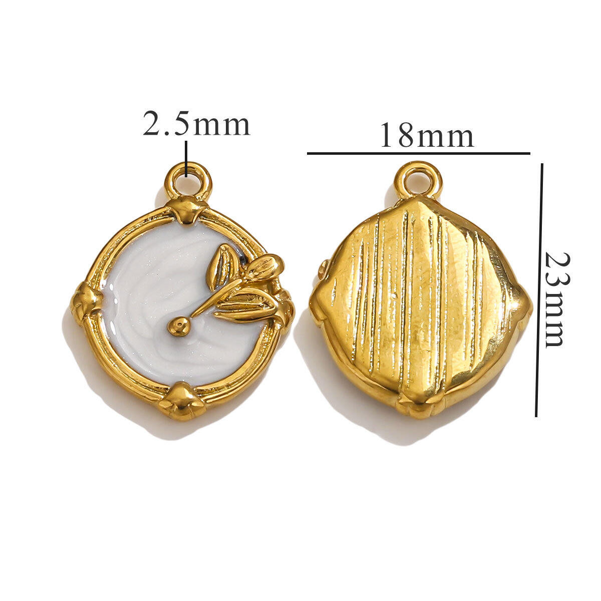 18X23 Oval Pendant - White Picture9