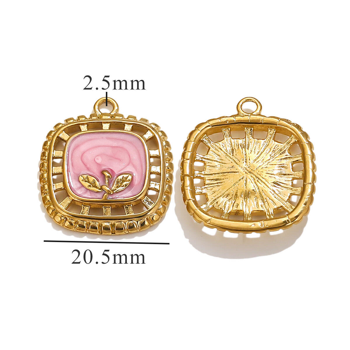 Hollow Flower Pendant-Pink Picture13