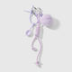 1 portachiavi a forma di cucchiaio con palla di pelo viola Immagine2