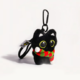 Pañuelo rojo y verde - Gato negro de ojos grandes Imagen3