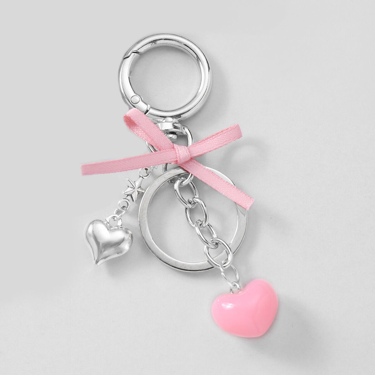 1 pezzo di ciondolo per borsa da donna in lega a forma di cuore dolce della serie romantica h5 Immagine2