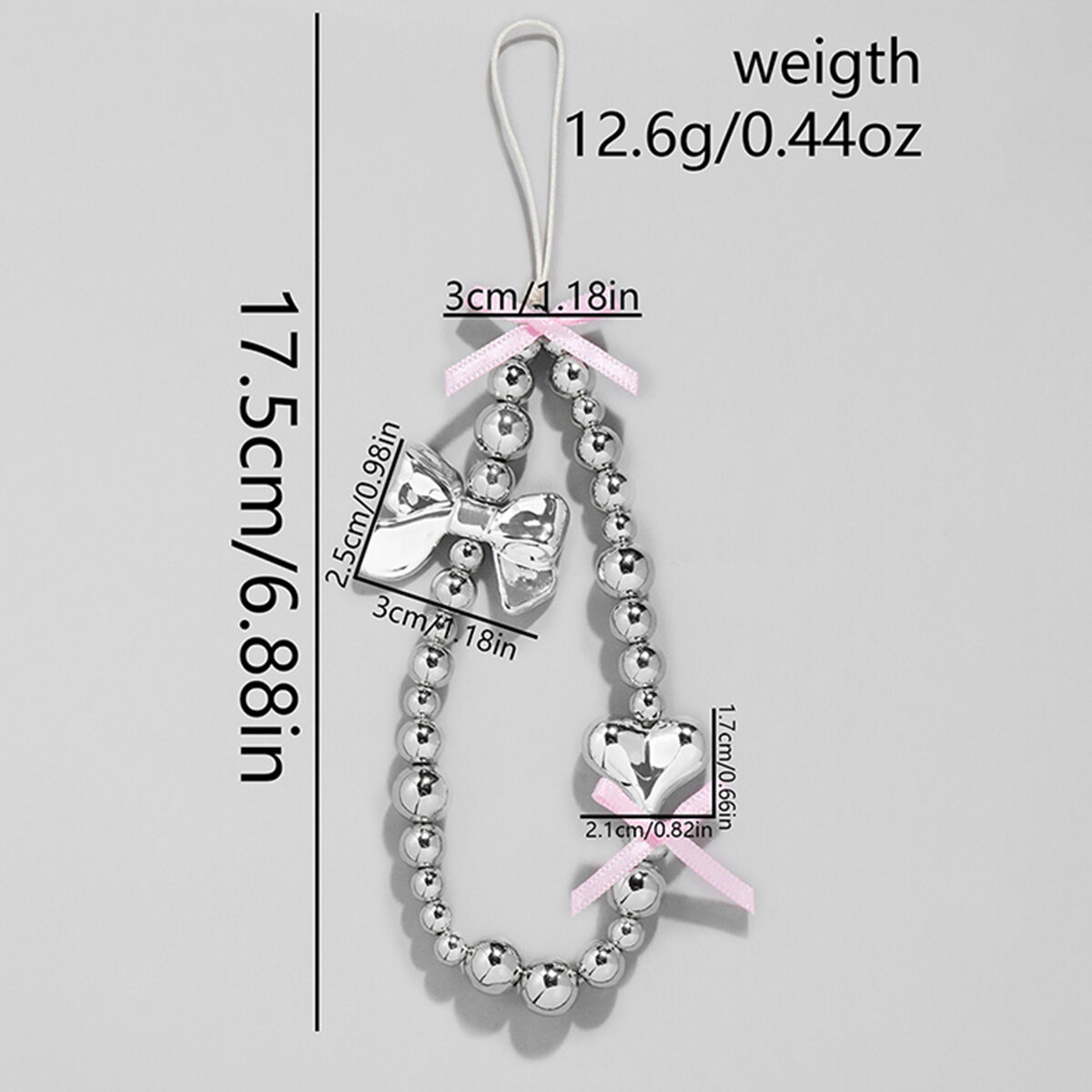 1 Piece Romantic Series Sweet Bow Knot CCB Women's Bag Charms Picture2