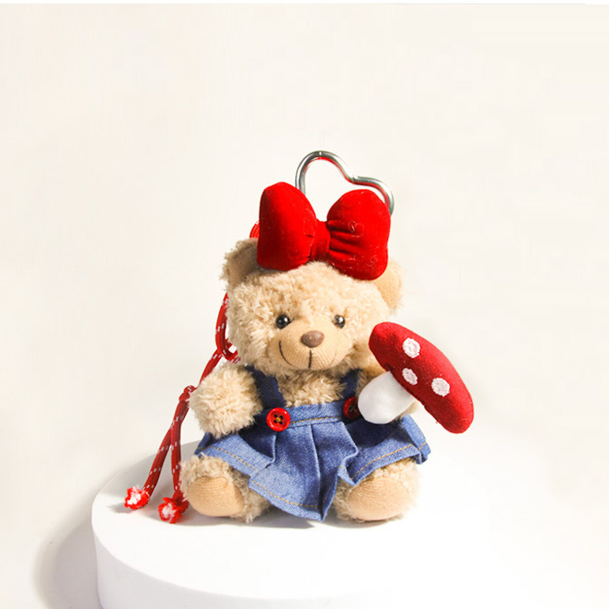 1 stuk schattige strikbeer met ring, jurk, dames tashanger h5 