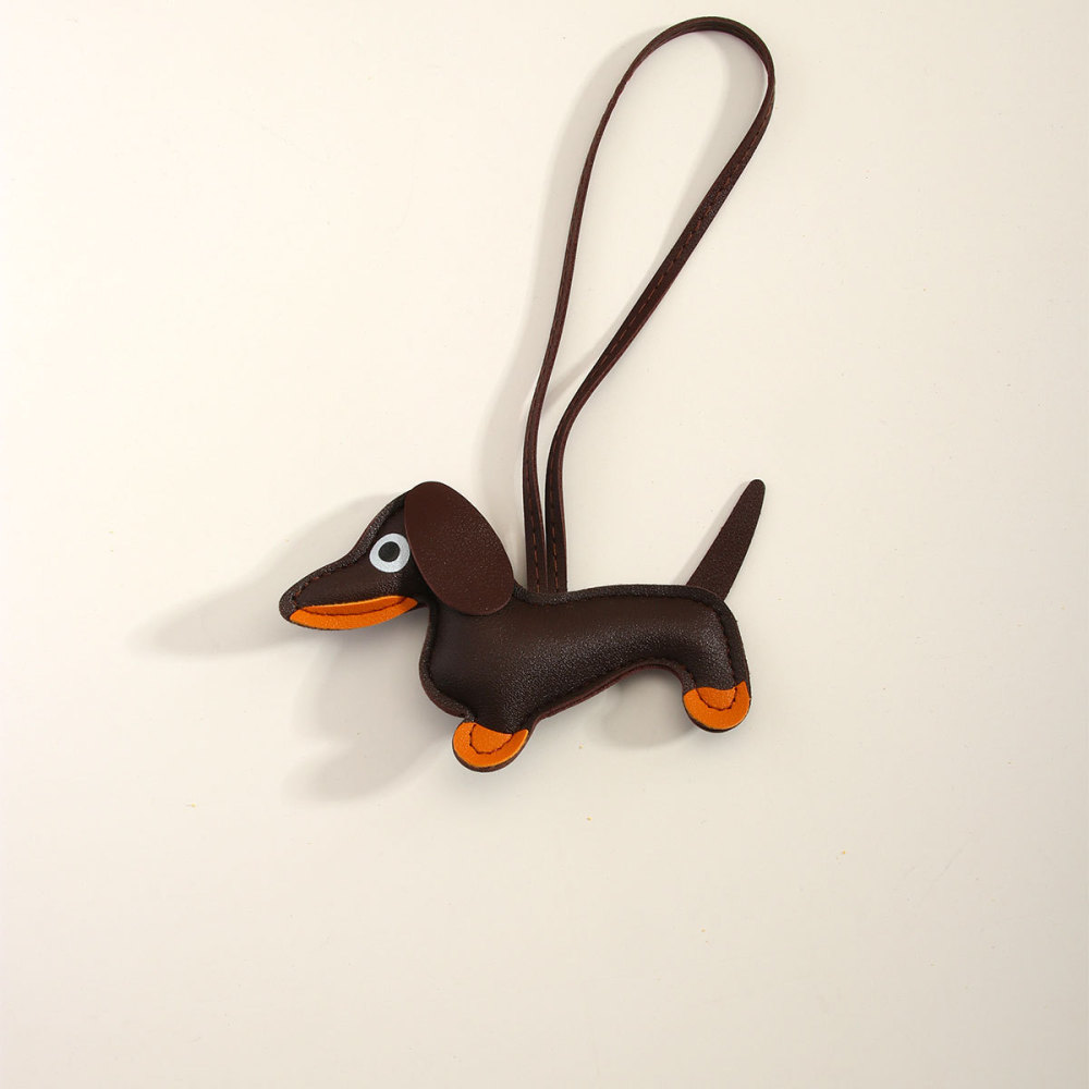1 Piece Classic Series Daily All-Match Wiener Dog Garniture Pu Women's Bag Charms Picture6