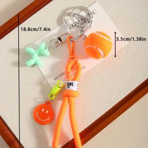 1 Stück Simple Series Sports Smiling Face Alloy Damen Taschenanhänger h5 Bild3