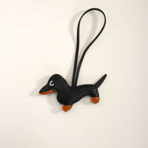 1 Piece Classic Series Daily All-Match Wiener Dog Garniture Pu Women's Bag Charms h5 Picture5