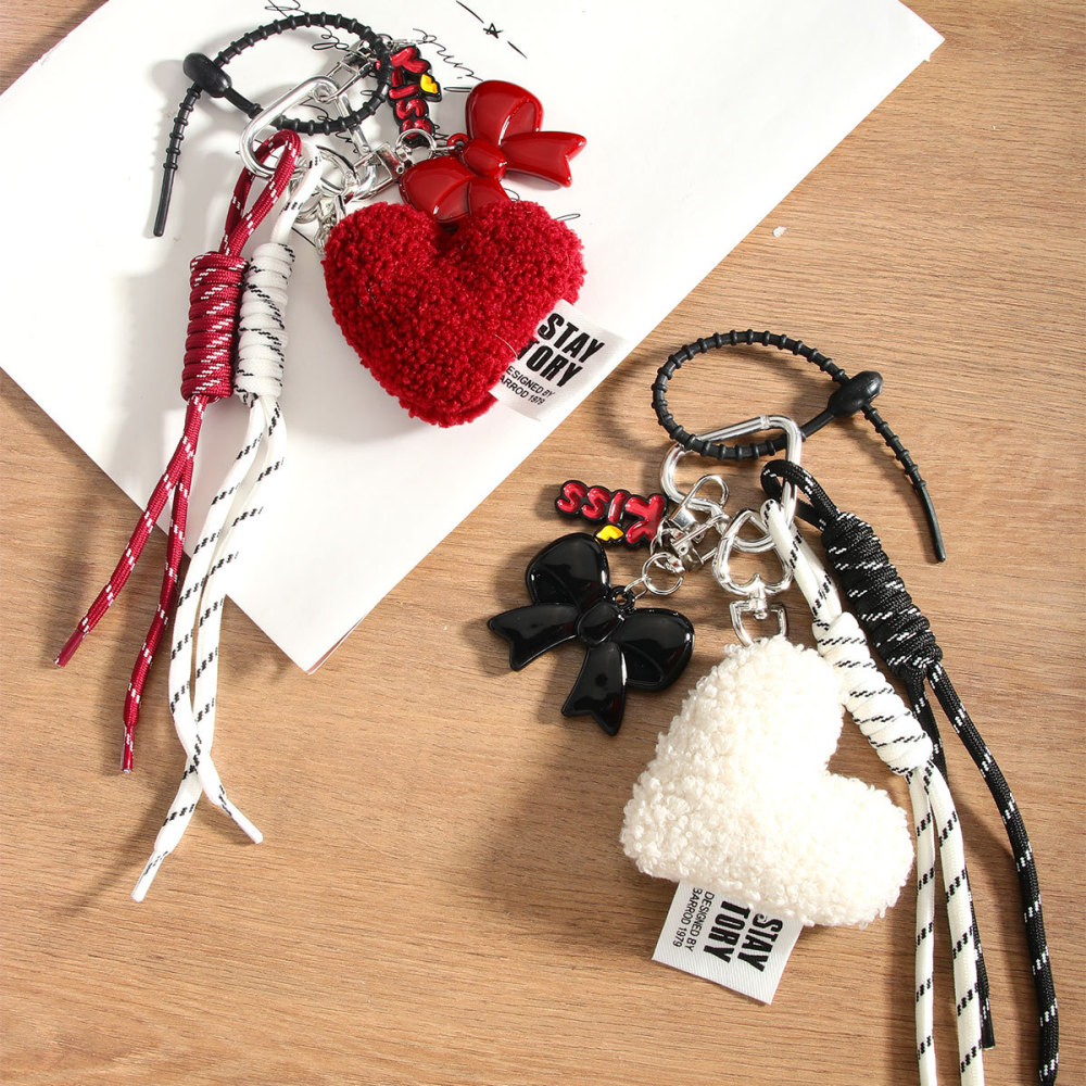 1 Stück Romantische Serie Sweet Heart Stoff Damen Taschenanhänger h5Bild4