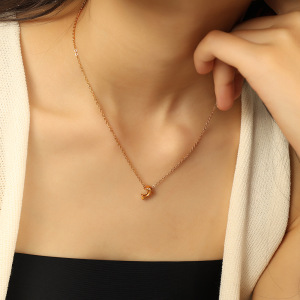 1 Piece Simple Series Natural Animal Titanium Steel Gold Color Women's Pendant Necklaces h5 Picture5