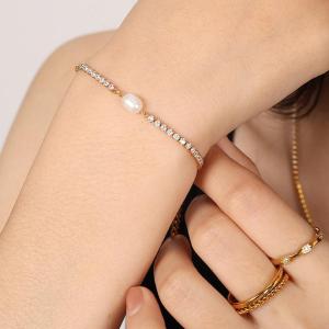 1 Piece Classic Series Retro Geometric Titanium Steel   Gold Color  Women's Chain Necklaces h5 Picture6