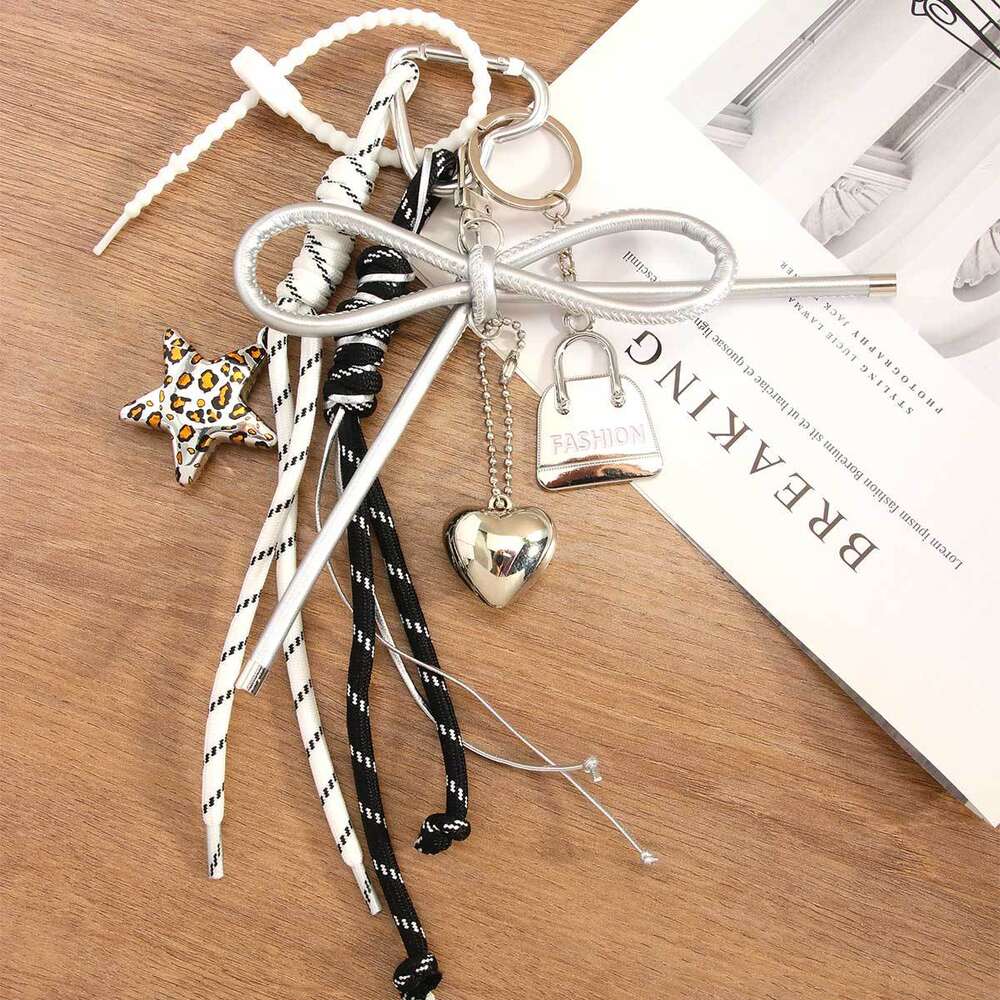 1 pieza de dijes para bolso de mujer de PU con diseño de estrella diaria de serie simple h5Imagen2