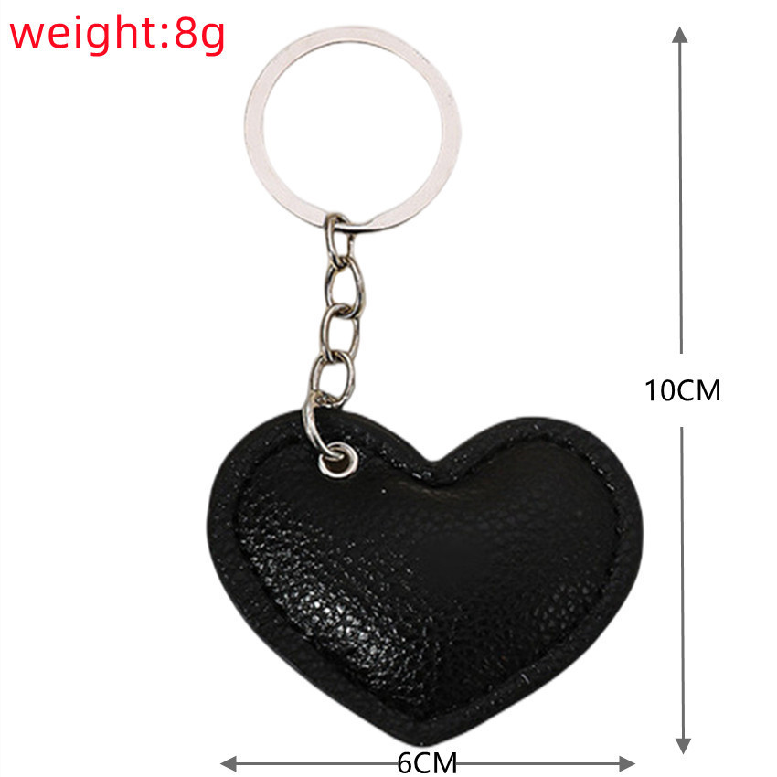 1 Pieza De Dijes Para Bolso De Mujer De Pu Con Forma De Corazón Retro De Serie Simple Imagen5