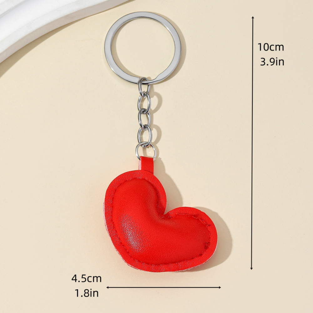 1 Stück Simple Series Sweet Heart Pu Damen Taschenanhänger h5Bild8