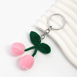 1 Piece Cute Yarn Cherry Women's Bag Charms h5 Picture7