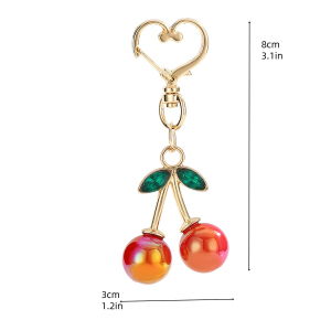 1 Stück Simple Series Niedliche Pflanze Arylic Gold Farbe Damen Taschenanhänger h5 Bild9