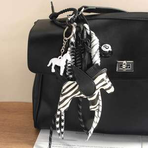 1 Piece Simple Series Daily Animal Zebra PU Women's Bag Charms h5